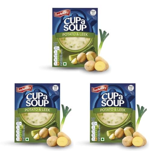 Batchelors Cup A Soup Creamy Potato & Leek Instant Soup Sachets, 107g (4 Pack) | Just Add Hot Water | Low Fat Vegetarian Mix | No Artificial Preservatives — image 8