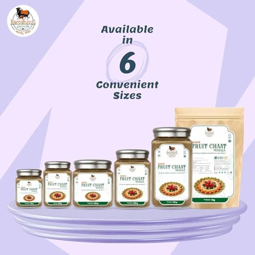 Satvik Sanatani Swaminarayan Jain Vegan Chatpata Fruit Masala 350g | Cumin, Coriander, Pudina, Pink & Black Salt | No Onion No Garlic | No Preservatives | Glass Jar with Steel Cap — image 7