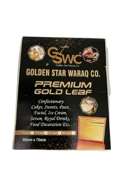 24k Pure Edible Gold Vark Golden Leaf 50MMx50MM Gold Foils 25 Sheets for Cake Sweets ayurvedic Medicine face Treatment Anti Aging spa (30) — image 7
