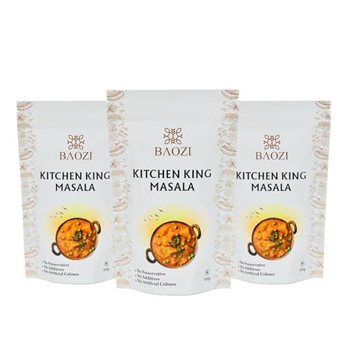 BAOZI Kitchen King Masala - 100% Pure & Aromatic Spice Blend | Perfect for Flavorful Vegetable Dishes, Curries & Indian Cooking | Pack of 3 (100g x 3)