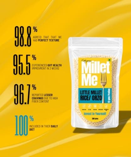 Kuizeens Little Millet Rice - 200G (Pack Of 1) | Low Carb & Low Fat |Little Millet Flour, Xanthum Gum & Salt | Chemical Free & Pesticides Free |Easy-to-Make |Jain | No Onion & Garlic — image 5