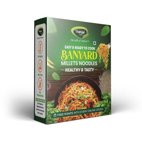 Thanjai Natural Millet Noodles 180 Grams X 4 Varieties (720 Grams) of Homemade Natural Foxtail | Little | Barnyard and Pearl Millets Noodles(No Preservatives, No Chemicals, No Artificial Extract) — image 2