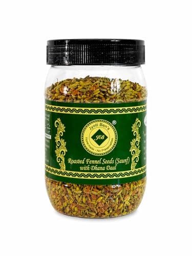 Jyoti Ben's Mukhwas - Roasted Fennel Seeds (Saunf) With Dhana Daal, 1 Count - 200 Gm