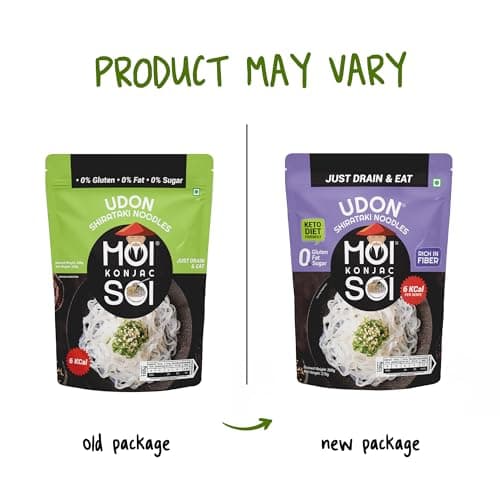 MOI SOI Shirataki Udon Noodles, 250g | Low Carb 6Kcal Only | Keto Friendly | Gluten Free | Vegan Friendly | Good for diabetics | Low Calorie Konjac Miracle Noodles | Fat-Free | Ultra-Low Calorie Konjac Miracle Noodles — image 7