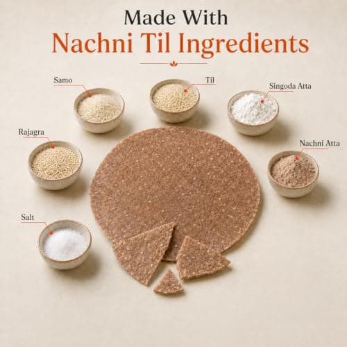 Superfills Nachni Till Khakhra 200g - Gluten-Free Khakra Snack — image 3