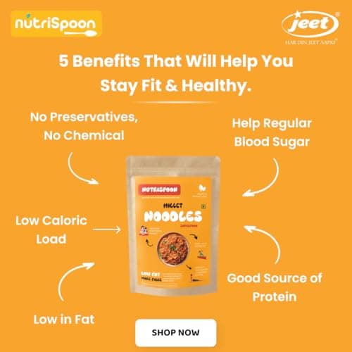 Nutrispoon Millet Noodles/Superfood Supergrain/Made of Healthy Millet and Whole Wheat/150g — image 6