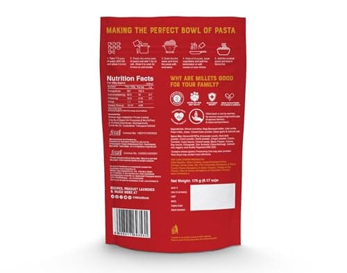 Millet Bank All Pasta Combo | No Preservatives, No Artificial Colors or Flavours | ZERO Maida | 175g | Made with Millets and Whole Wheat | Baby Friendly Pasta Flavor Combo 4 nos — image 7