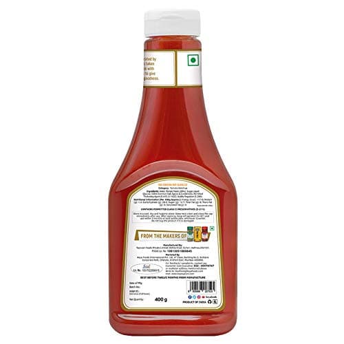 Keya Gourmet Tomato Ketchup No Onion No Garlic | PP Bottle Pack of 2 x 400 Gm — image 2