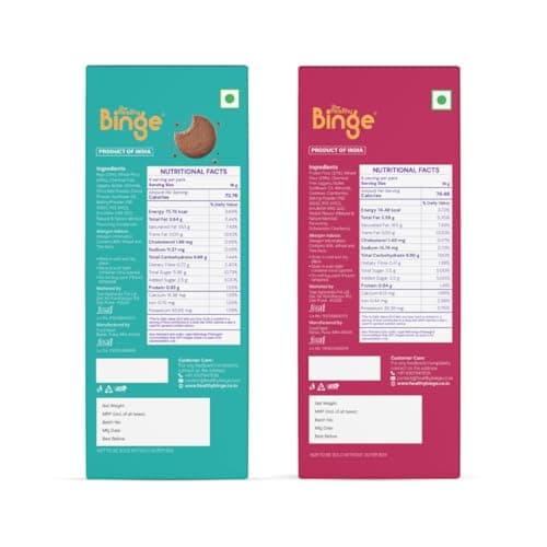 The Healthy Binge Assorted Millet Cookies – Healthy Snacks Combo | Millet Cookies | Jaggery Cookies | Healthy Snacks for Kids and Adults 180g Pack of 2 — image 2