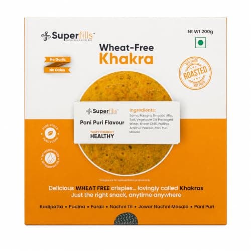Superfills Pudina Khakhra 200g - Gluten-Free Healthy Khakra Snack — image 7