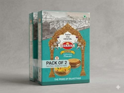 JEERAVAN Masala | जीरावन मसाला | Poha Raita | No Artificial Preservatives, Colors & Flavors | Taste Maker | Mix of 32 Blended Healthy Spices | 100% Natural Ingredients Pack of - (2) — image 2