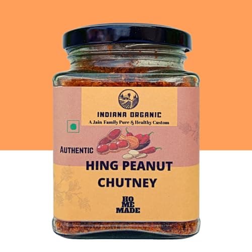 Indiana Organic Hing Peanut Chutney, Hand Pounded Hing Peanut Chutney | Shenga Chatni - 150 gram | No Onion & Garlic — image 8