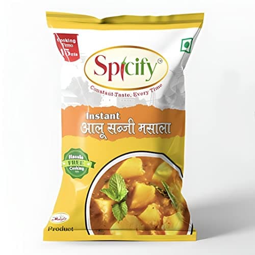 Spicify Aloo Sabzi Masala -Pack of 5 | 5x20g Sachet | | Ready to Use Instant Spice Mix | No Onion No Garlic No MSG | Authentic & Natural Spice Blend — image 2