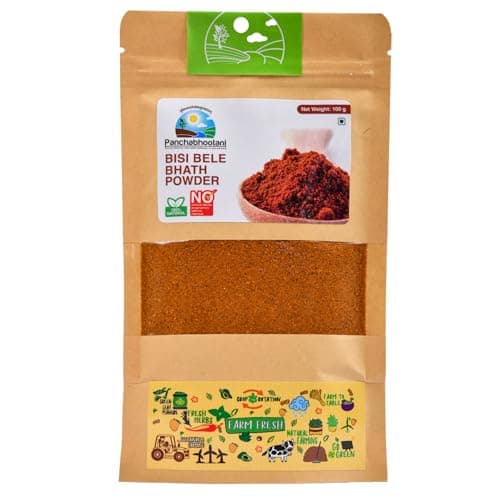 Panchabhootani Bisi Bele Bath Powder 200g| Authentic Flavours From South India, Goodness Of Wholesome Spices & Lentil, All Natural Ingredients, Roast Blend & Grounded, No Added Color & Preservatives — image 7