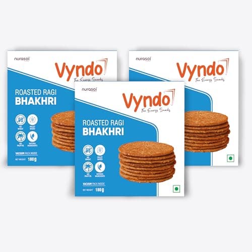 Vyndo Jeera Bhakhri - Pack of 2 (180 gm each), Millet Snacks, Healthy Snacks, Gluten free, No wheat, Best Fasting (Upwas) Snack, Diet friendly — image 7
