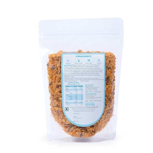 SelfCare By Suman Agarwal Jowar Munch Pack of 1 200g | Roasted - No Added Sugar - Gluten Free | Savoury - Snacks - Namkeen - Grocery | Spicy Crunchy & Chatpata - Tae time Snacking | Travel Friendly — image 8