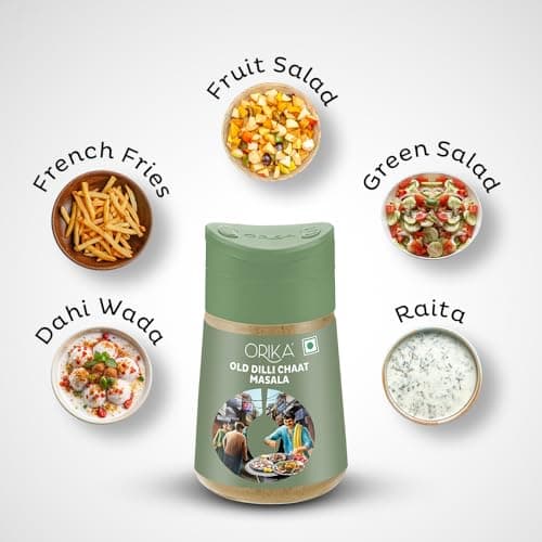 Orika Old Dilli Chat Masala - Premium Spice Blend, 100% Pure and Natural, Perfect for Flavoring Indian Snacks and Dishes, 80g — image 6