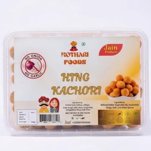 KOTHARI FOODS Mini Hing Kachori | Authentic Jodhpuri Snack | No Onion No Garlic (Jain Product) | Handmade, Crispy & Spicy Indian Dry Namkeen | 500g — image 3