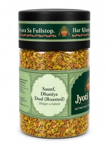 Jyoti Ben's Mukhwas - Roasted Fennel Seeds (Saunf) With Dhana Daal, 1 Count - 200 Gm — image 3