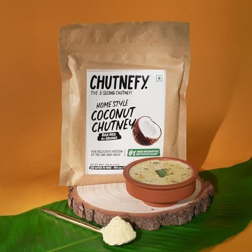 Chutnefy Coconut Chutney Mix | 250g Freeze-Dried Instant Dry Mix | Just Add Water to Make 20+ Servings (1000 g) | 0% Preservatives or Additives — image 7