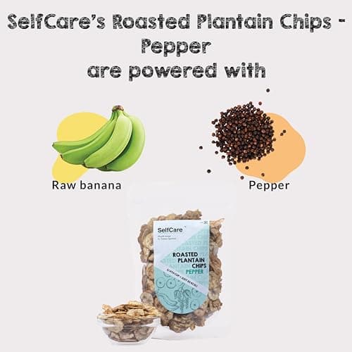 SelfCare By Suman Agarwal Roasted Plantain Chips - Pepper Pack of 1 125g | Healthy - Gluten Free | Savoury - Snack - Namkeen - Grocery | Mid Day - Workout - Tea time Snacking | Jain & Travel Friendly — image 2