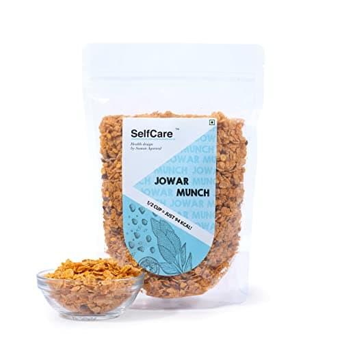 SelfCare By Suman Agarwal Jowar Munch Pack of 1 200g | Roasted - No Added Sugar - Gluten Free | Savoury - Snacks - Namkeen - Grocery | Spicy Crunchy & Chatpata - Tae time Snacking | Travel Friendly