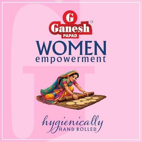 Ganesh Khichiya Rice Crispie Jeera Papad 400g | Jain Suitable No Onion No Garlic | Gluten Free | No Preservatives | Ready to Fry | Chawal Papad PACK OF -2 — image 8