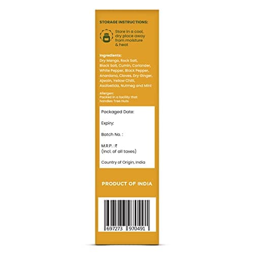 CRISTA 100 gms Chatpata Chaat Masala | Chat Masala | Chat Masala Powder | Vegan | No Onion | No Garlic | No Added Sugar | Trans Fat Free | Zero added Colours & Preservatives — image 5