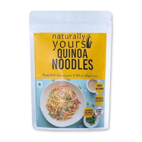 Naturally Yours Quinoa Hakka Noodles | Whole Wheat & Quinoa | No Maida, No Onion No Garlic, Jain Friendly, Vegan, Preservative Free, No MSG | High Protein & Fiber | Tastemaker Inside | 180g Pack — image 4
