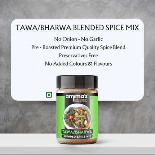 Amima's Kitchen Tawa/Bharva Jain Spice Mix (No Onion No Garlic) – 100 Grams | Blended Spice Mix | For Healthy and Delicious Cooking | No Synthetic Flavour & Color | Ready Masala Powder — image 3