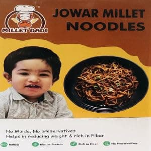 Jowar Millet Noodles | High in Fiber, Protein, Vitamins and Minerals | No Maida, No Atta | Healthy and Non Fried Noodles | 175 gm
