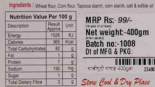 Khushboo product Ready to Fry Golgappa/Pani Puri [Panipuri papad] Offer Pack 400 g — image 3