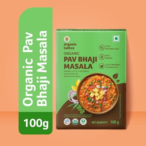 Organic Tattva, Organic Pav Bhaji Masala 100 Gram |Pesticide and Chemical Free | With Natural Oils | Rich Aroma | Naturally Gluten Free — image 4