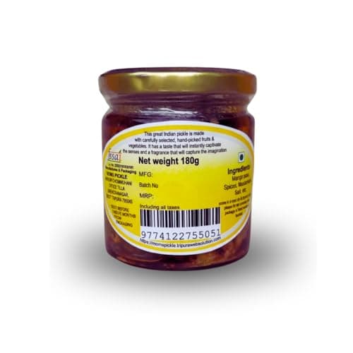 MOMS PICKLE Homemade Mango Pickle | Aam ka Achar | No Onion & Garlic | 180gm — image 3
