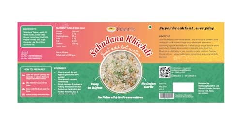 Bhaat.in Sabudana Khichdi |Pack of 2| Desi ghee| Ready to Eat Khichdi Bowl | Instant Healthy Comfort Food | Wholesome Meal in 7 Minutes| Ready-to-Eat Instant Meal | No Onion, No Garlic | NO PALM OIL | Vegetarian & Gluten-Free | Perfect for Daily Breakfast & TravelNUT FREE — image 4