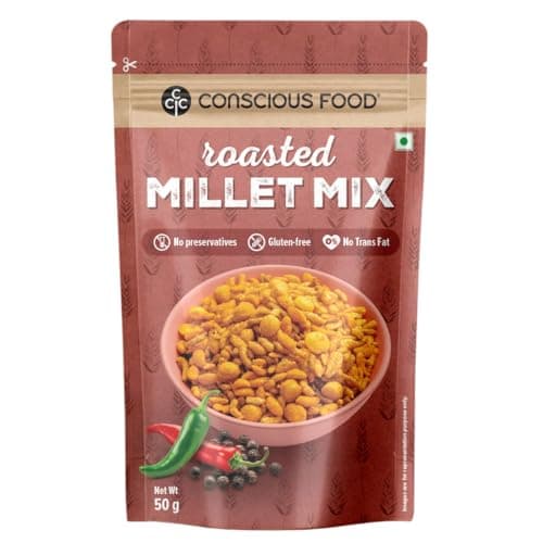 Conscious Food Ragi Chips | 50g | Wholesome & Crunchy Snack | Made with 100% Natural Ragi | Gluten-Free & Preservative-Free | High Fiber | — image 5