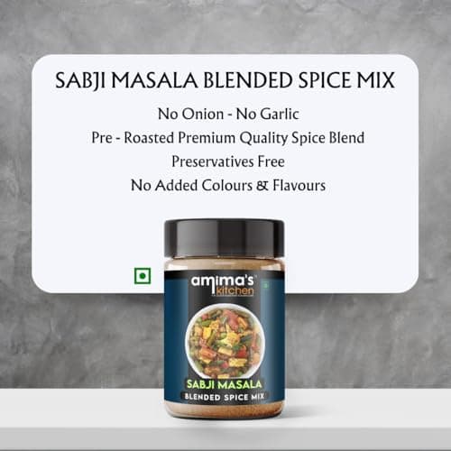 Amima's Kitchen Sabji Masala (No Onion No Garlic) – 100 Grams | Blended Spice Mix | For Healthy and Delicious Cooking | No Synthetic Flavour & Color | Ready Masala Powder — image 5