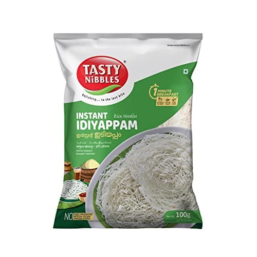 Tasty Nibbles Instant Idiyappam 100Gm X 6 (Pack of 6) | Rice Noodles | 1 Minute South Indian Breakfast | Quick & Easy Soft Idiyappam | String Hopper | Indiappa | Noolappam | Ottu Shavige - Vegetarian — image 2