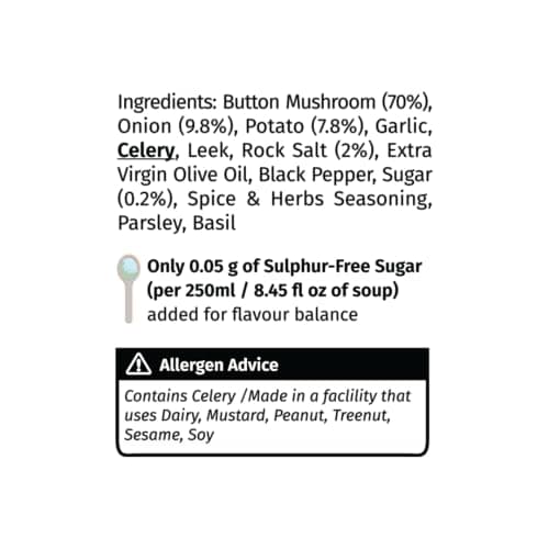 Simplify Foods Pepper Mushroom Instant Soup | Pack of 2 Single-Serve Sachets (Each Makes ~125 ml) | Made with 70% Real Mushroom & Cracked Pepper | Just Add Hot Water | Travel-Friendly | Clean Label | 0% Additives or Preservatives — image 3