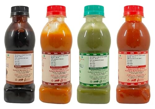 Fruvanta Jain Combo Without Onion/garlic/Potato Soya Sauce (200gm), Tomato Sauce (200gm), Green Chilli Sauce (200gm), Red Chilli Sauce (200gm) (Pack of 4) — image 3