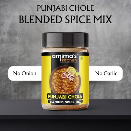 Amima's Kitchen Punjabi Chole Jain Spice Mix (No Onion No Garlic) – 100 Grams | Blended Spice Mix | For Healthy and Delicious Cooking | No Synthetic Flavour & Color | Ready Masala Powder — image 2