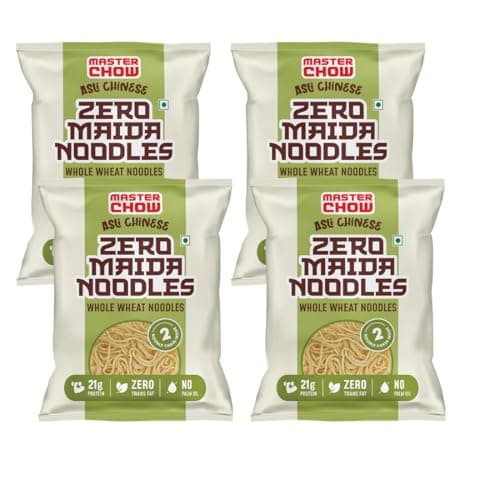 MasterChow Zero maida noodles | whole wheat noodles | 21 Grams of protein | No Preservatives and MSG (Pack of 1) — image 6