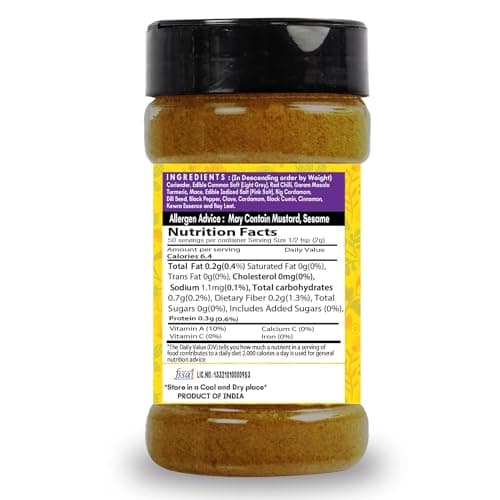 SARANZ Hyderabadi Biryani Masala Perfect for Cooking, Ready to Use, Natural Flavored Masale , Spice Powders and Masalas, Premium Artisanal Spices with Rich & Strong Flavour-100 Grams Sprinkler Jar — image 2