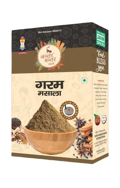Jain Spices Garam Masala Powder | Premium Indian Spice Blend for Curry, Sabzi & Dal | Authentic Homemade Taste | Pure & Aromatic Masala | No Artificial Colors & Preservatives | Traditional Indian Garam Masala
