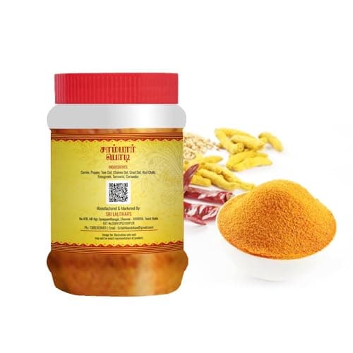 Sri Lalithaa’s Premium Sambar Powder (Pulusu Podi/Sambar Podi) – 250g | Authentic South Indian Taste, No Artificial Flavors or colors, No Onion & Garlic — image 4