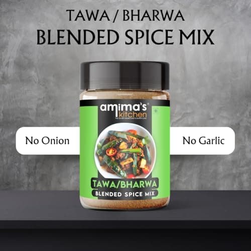 Amima's Kitchen Tawa/Bharva Jain Spice Mix (No Onion No Garlic) – 100 Grams | Blended Spice Mix | For Healthy and Delicious Cooking | No Synthetic Flavour & Color | Ready Masala Powder — image 5