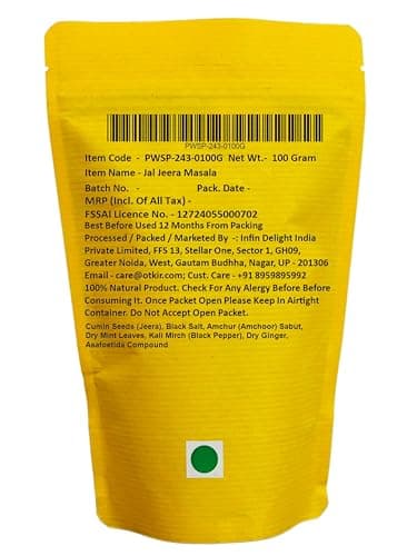 Otkir Jal Jeera Masala (100 Gram Pouch - Pack Of 2) - Homemade Style Taste | No Added Colors & Preservatives | Natural Ingredients — image 2