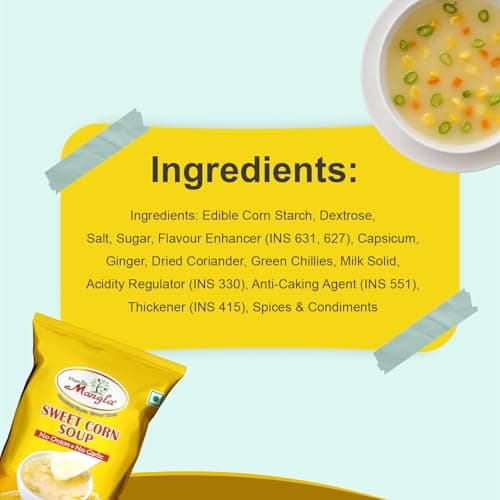 Manish Mangla Sweet Corn Soup Powder 500g – Instant Soup Mix, No Onion No Garlic, Quick & Easy Preparation, Rich Corn Flavor, 100% Vegetarian, Healthy Snack Option, Long Shelf Life — image 3