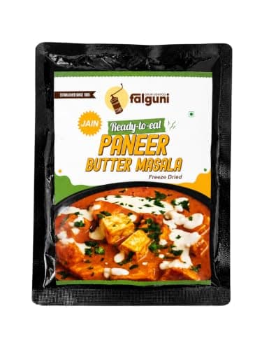 Falguni Gruh Udhyog (FGU) Jain Paneer Butter Masala Ready To Eat 90G | Paneer in Tomato Based Gravy | Heat & Eat Meal | Suitable with Roti, Naan, Paratha, Jeera Rice & Pulao