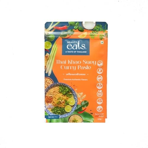 Beauty Eats Thai Khao Suey Curry Paste| Aromatic, Creamy & Ready To Cook| No Onion&Garlic (100Gm)
